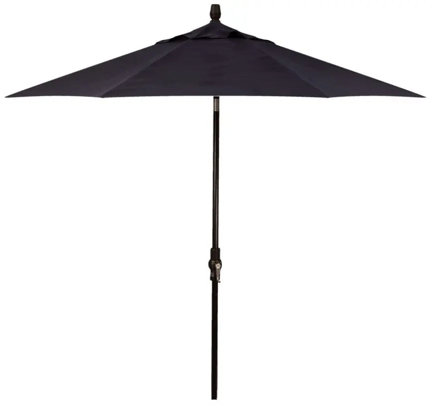 Treasure Garden 9' Starlux Collar Tilt Umbrella with Black Frame Outdoor Umbrellas & Sunshade