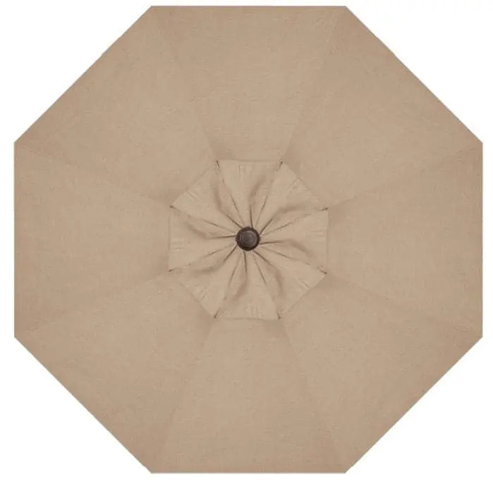 Treasure Garden 9' Starlux Collar Tilt Umbrella with Bronze Frame Outdoor Umbrellas & Sunshade