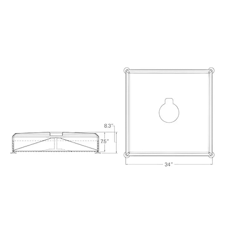 Treasure Garden AKZ13 Rolling Umbrella Base with Bronze Finish Outdoor Umbrella Bases 12029460