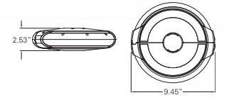 Treasure Garden Halo LED Umbrella Light with Bronze Finish Outdoor Umbrella & Sunshade Accessories 12029531