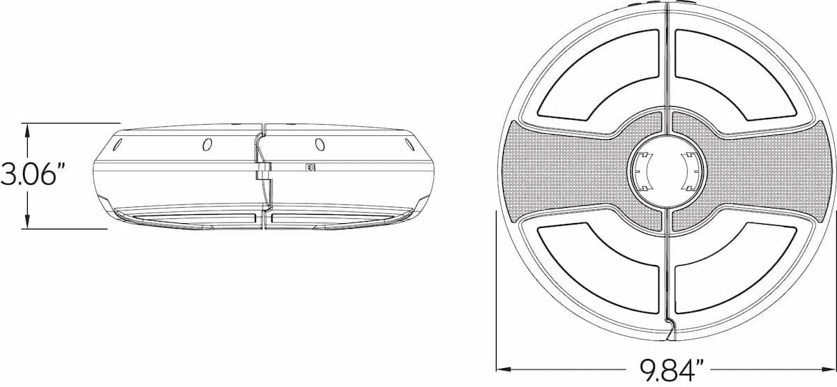 Treasure Garden Luna Pro Multicolor Umbrella Light with Bluetooth Speaker Lighting