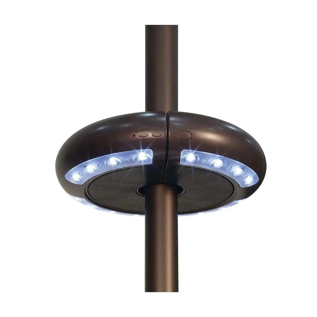 Treasure Garden Luna Umbrella Light with Bluetooth Speaker - Black Finish Outdoor Umbrella & Sunshade Accessories 12029461