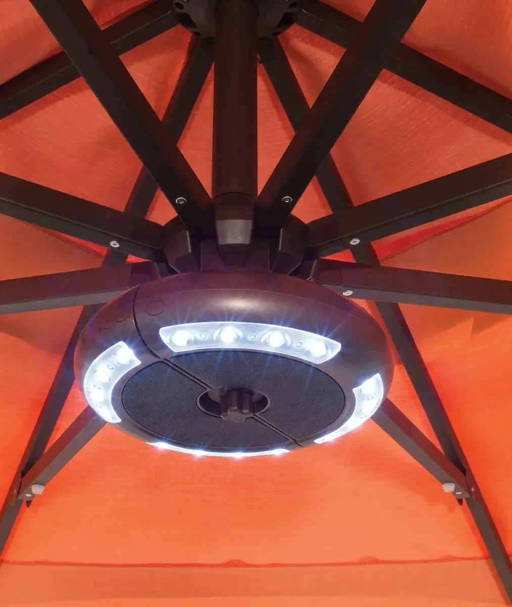 Treasure Garden Luna Umbrella Light with Bluetooth Speaker - Bronze Finish Outdoor Umbrella & Sunshade Accessories 12025945