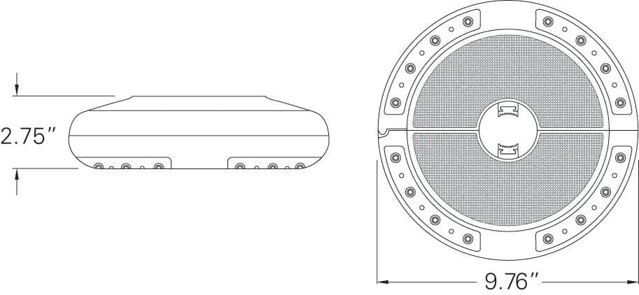 Treasure Garden Luna Umbrella Light with Bluetooth Speaker - Bronze Finish Outdoor Umbrella & Sunshade Accessories 12025945