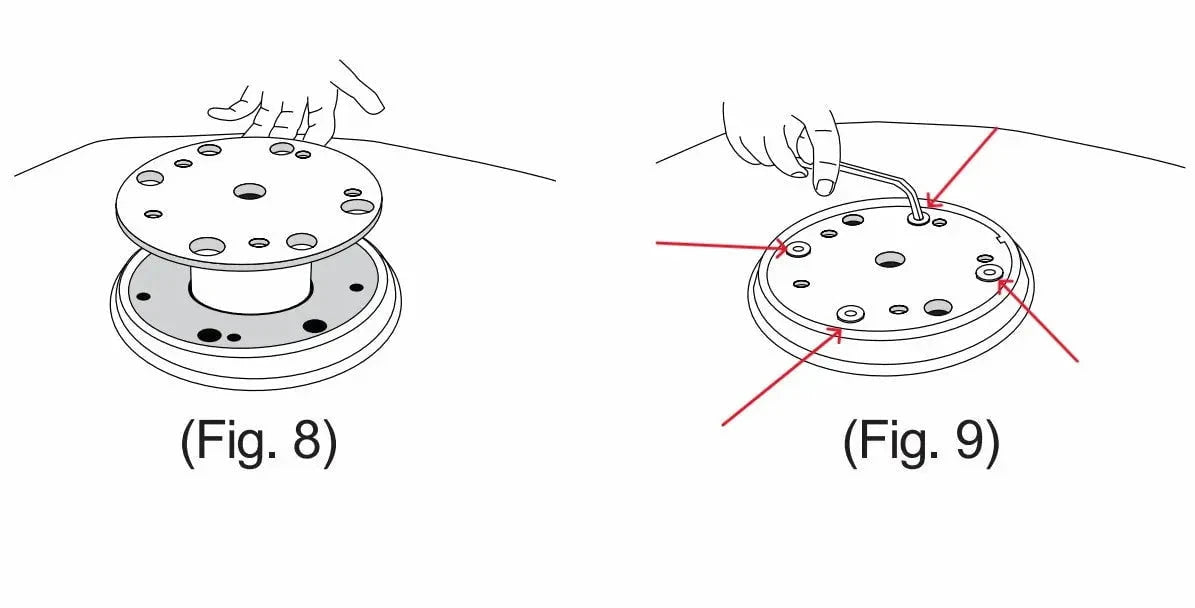 Treasure Garden Plate Bolt Set for AKZ Base Outdoor Umbrella & Sunshade Accessories 12032630