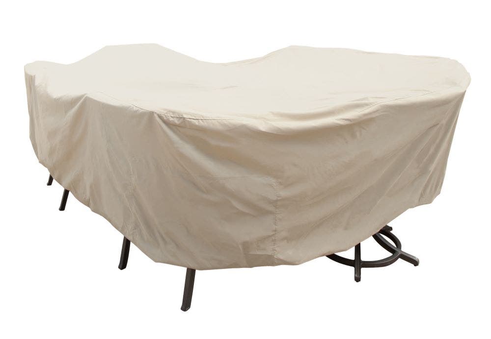 Treasure Garden Protective Cover for Large Oval or Rectangle Dining Table and Chairs Outdoor Furniture Covers 12025919