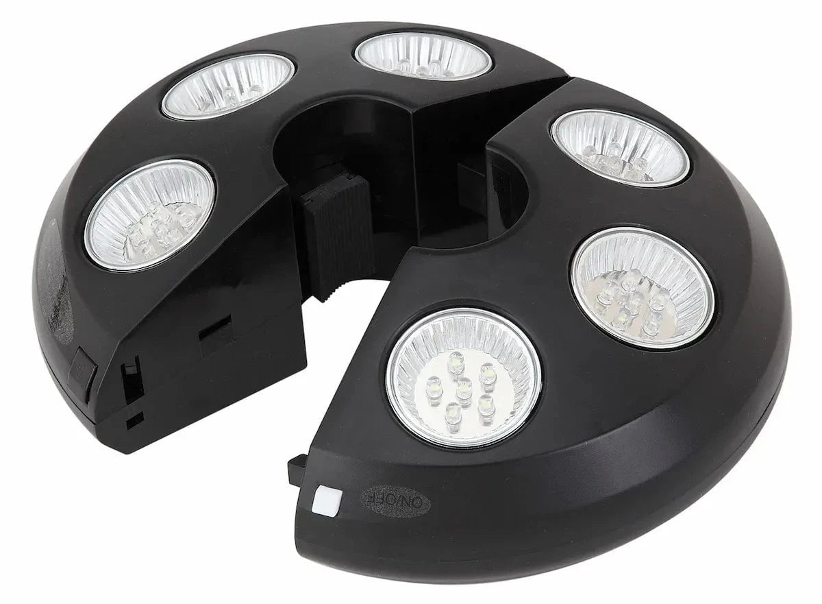 Treasure Garden Vega-L Umbrella Light with Black Finish Outdoor Umbrella & Sunshade Accessories 12024945