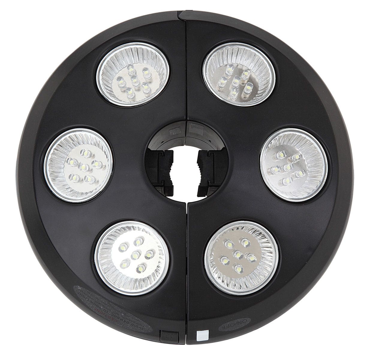 Treasure Garden VegaL Umbrella Light with Black Finish