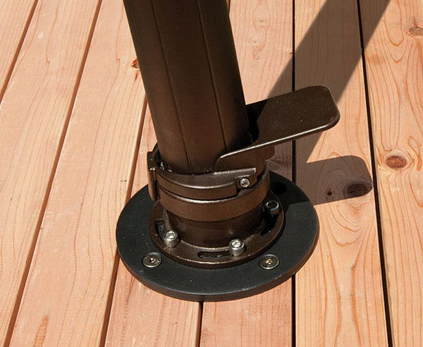 in ground patio umbrella mount Treasure Garden Wood Mount Kit for AKZ Cantilever Umbrella