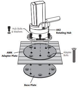 Treasure Garden Wood Mount Kit for AKZ Cantilever Umbrella Outdoor Umbrella Bases 12028916