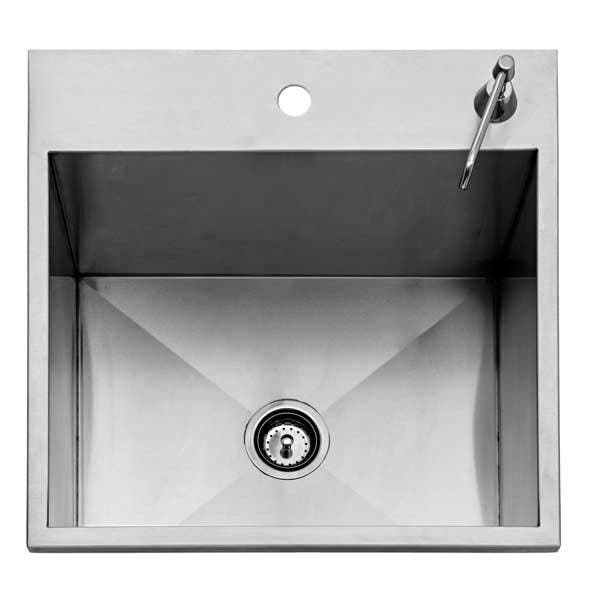 Twin Eagles 24 inch Outdoor Sink with Stainless Steel Cover, No Faucet Kitchen & Utility Sinks 12024657