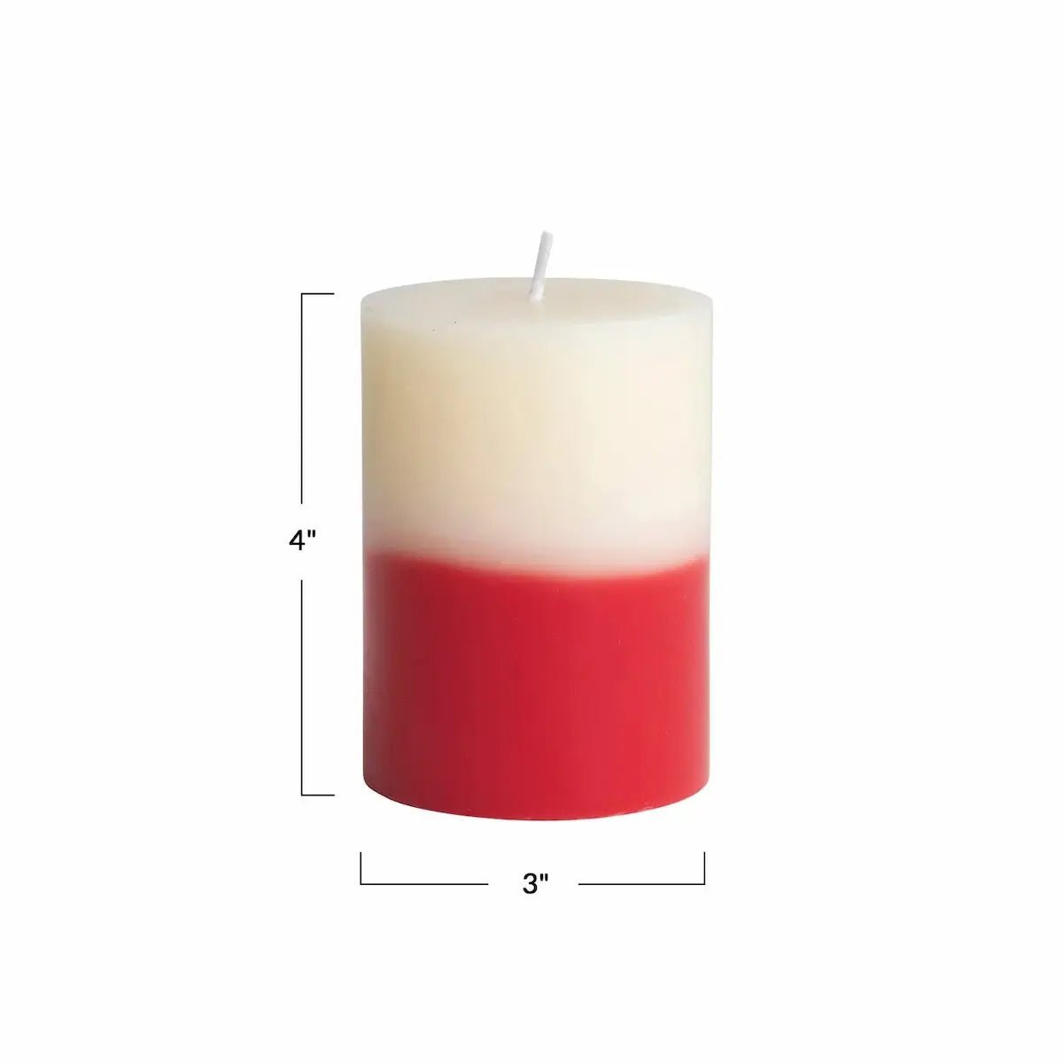 Two-Tone Pillar Candle Seasonal & Holiday Decorations 12044804