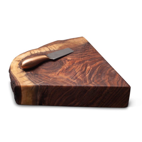 UTC Hardwoods Walnut Cheese Board and Knife Set Tableware 12028019
