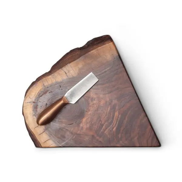 UTC Hardwoods Walnut Cheese Board and Knife Set Tableware 12028019