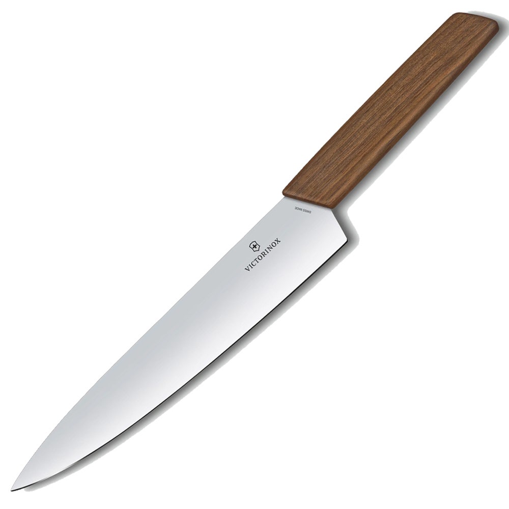 Victorinox 8.5 inch Swiss Modern Carving Knife - Walnut Handle Kitchen Knives 12039219