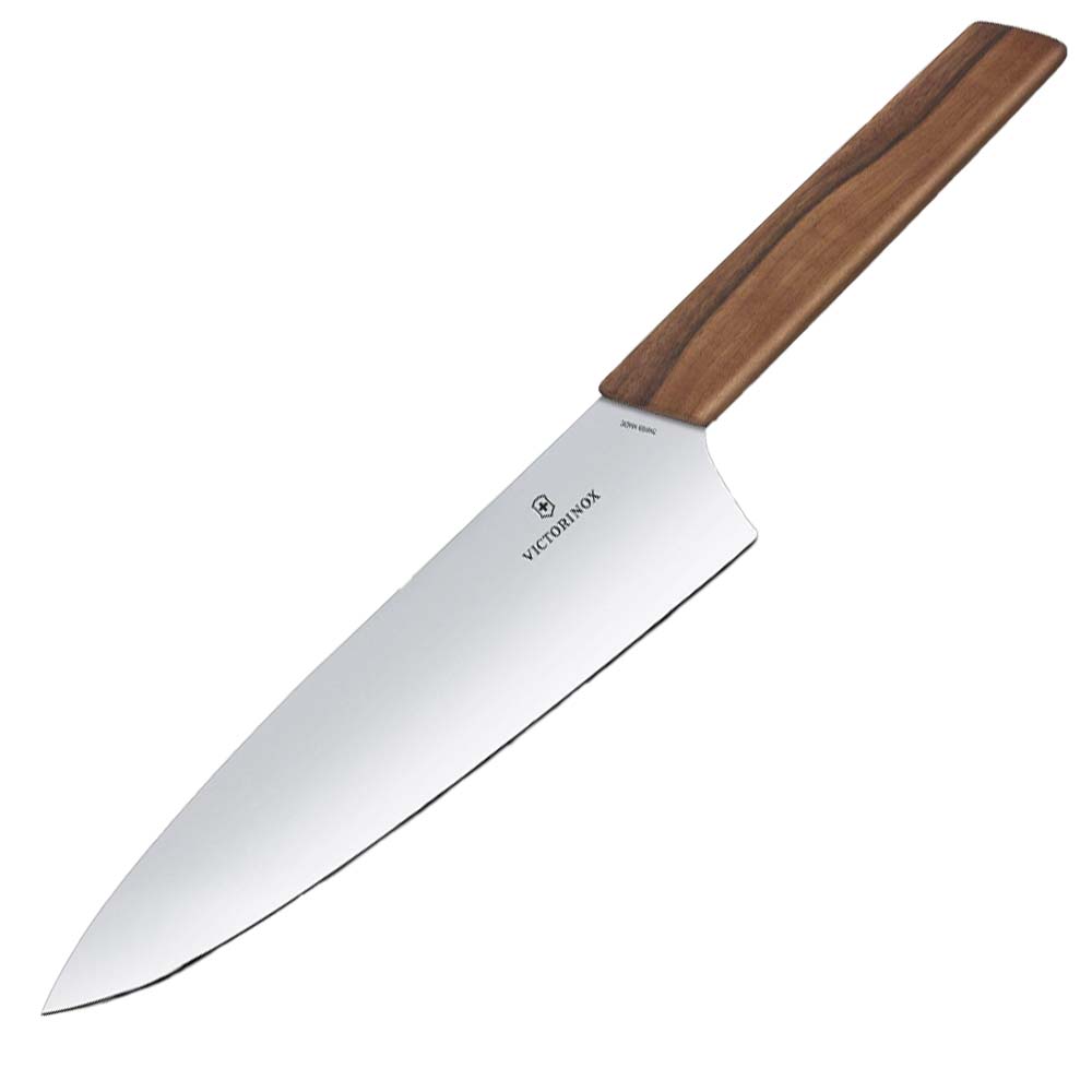 Victorinox 8 inch Swiss Modern Chef's Carving Knife - Walnut Handle Kitchen Knives 12039218