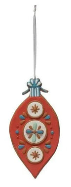 Vintage Style Clay Dough Ornaments Holiday Ornaments Red Almond 12039751