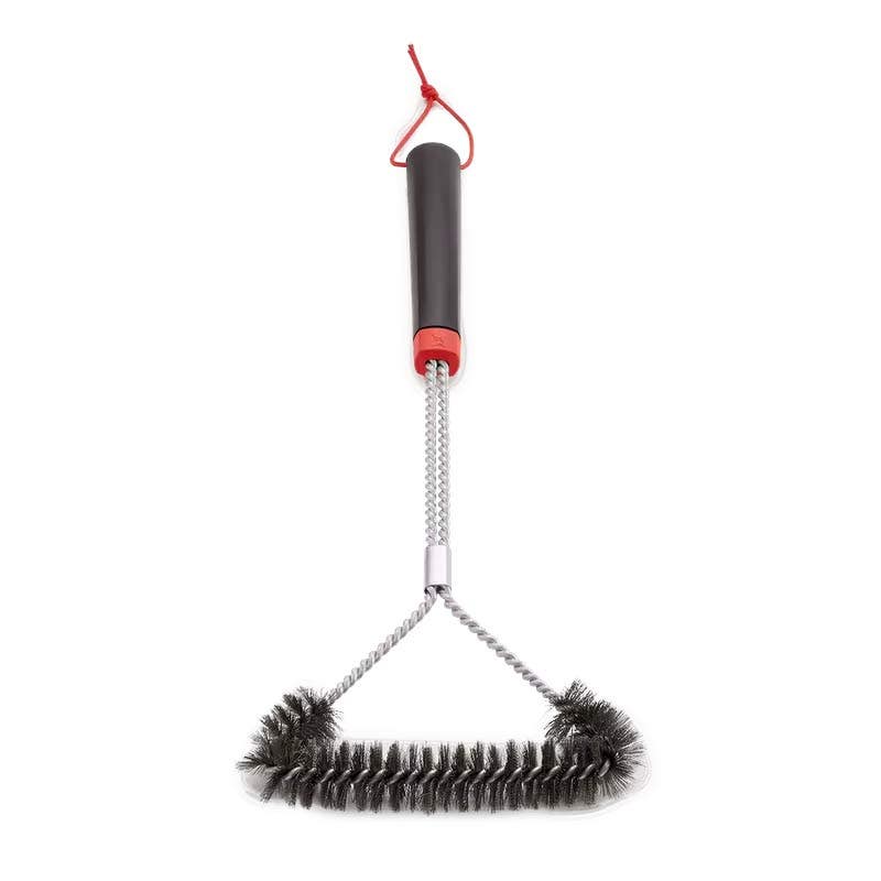 Weber 18in Three-Sided Grill Brush Outdoor Grill Accessories 12040339