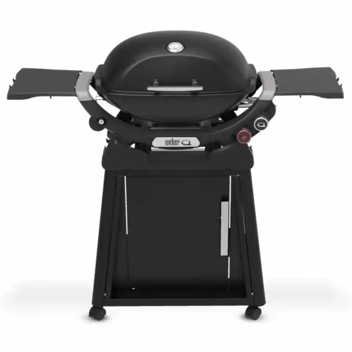Weber Q 2800N+ Gas BBQ Grill with Stand, Midnight Black Outdoor Grill 12045306