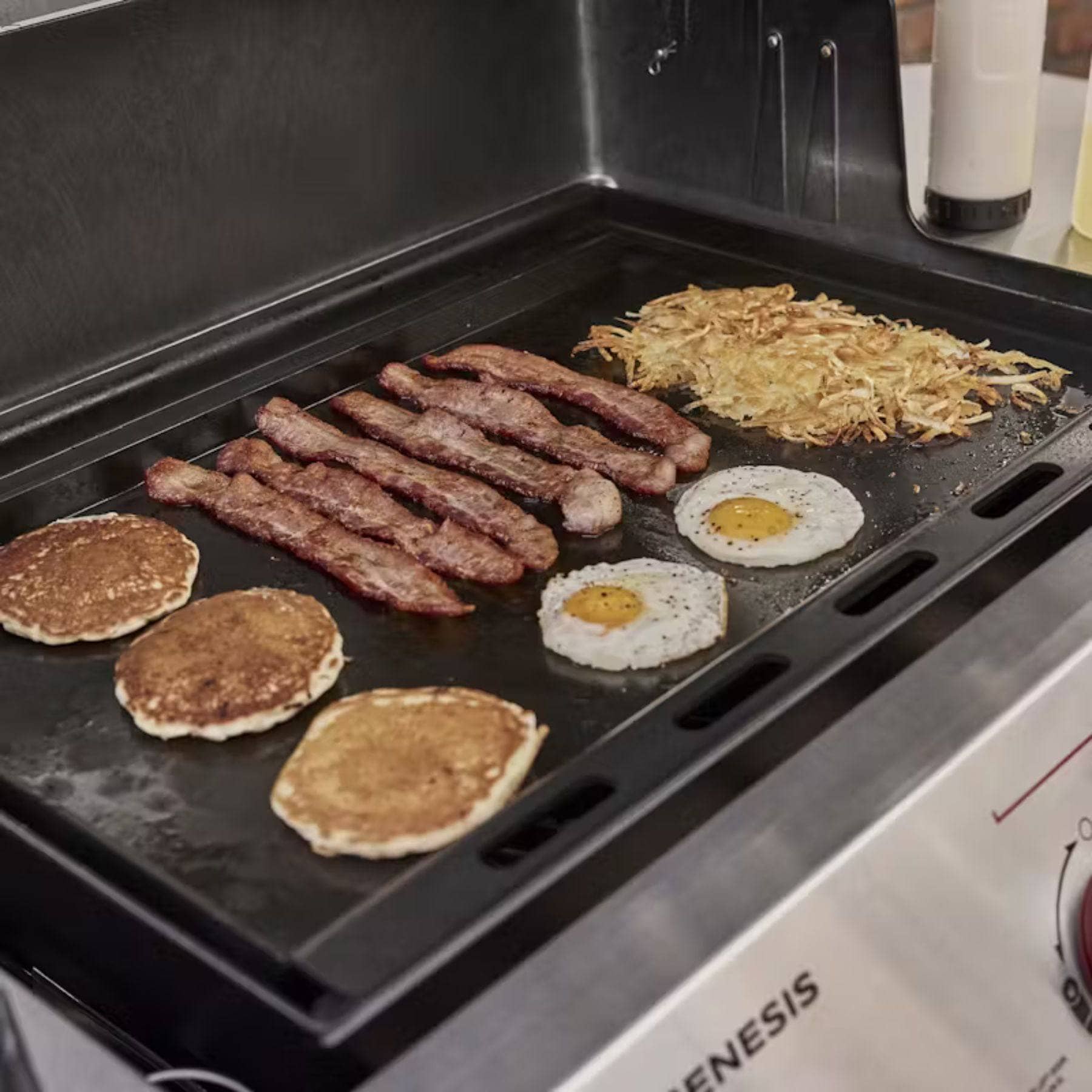 Grillplatte Mit Griff Für Weber Genesis II 300er Serie – Flache Platte 65x47,5 Cm Für Burger, Pfannkuchen & Mehr