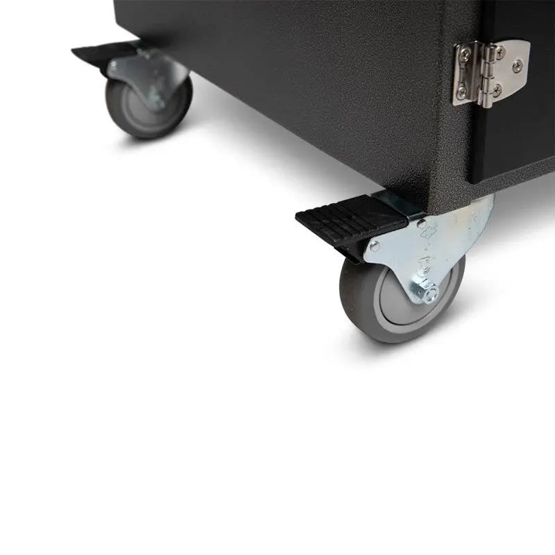 Wellspring Alpha Series Grill Cabinet for Big Green Egg Large, Silver Vein Frame, Black Doors and Black Hardware Outdoor Grill Carts 12032747