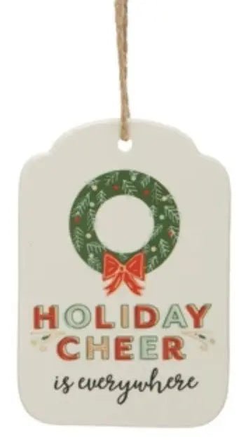Whimsical Stoneware Tag Ornaments Holiday Ornaments Holiday Cheer 12039875