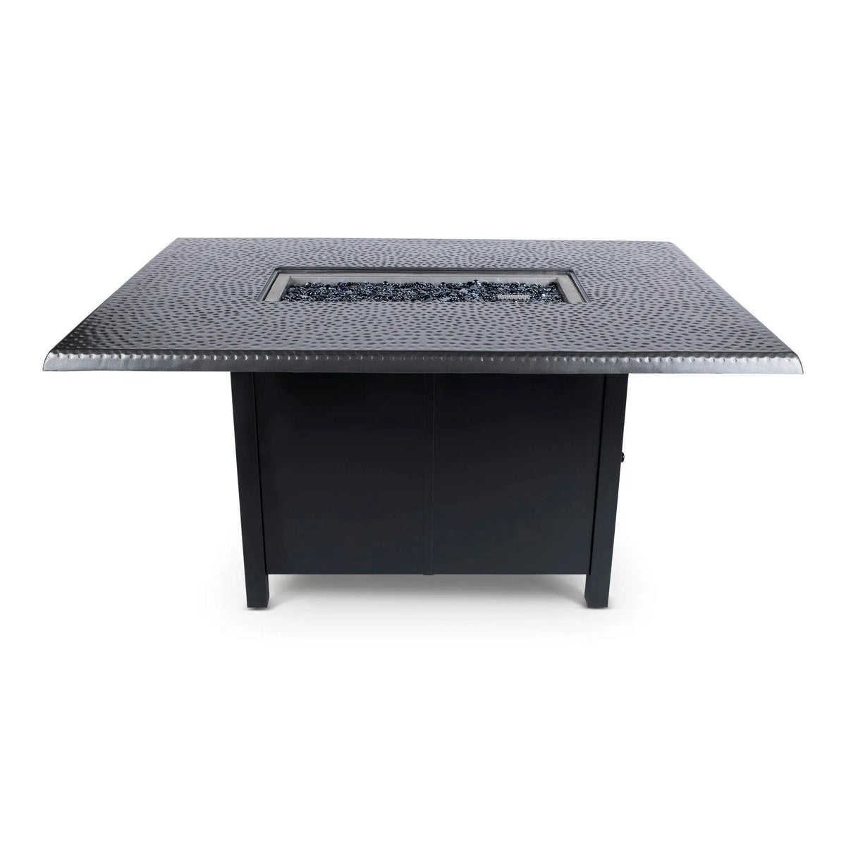 Amazon Fire Table Size Woodard Dining Height Rectangular Fire Table, Black Finish