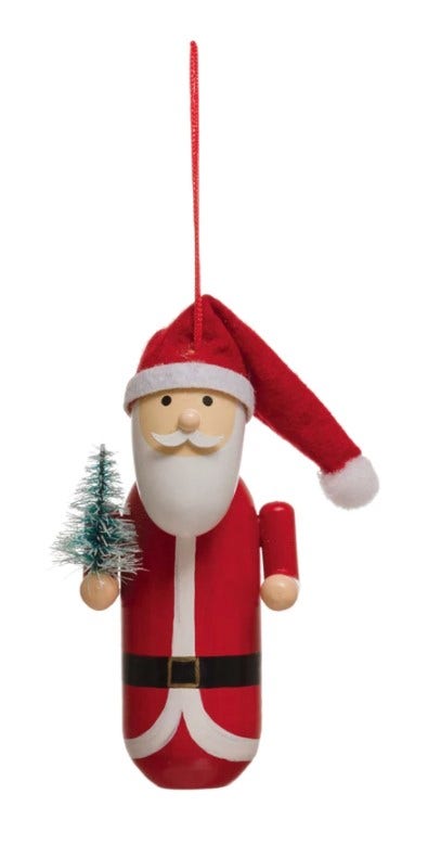 Wooden Santa Claus Ornament Santa Claus 12039765