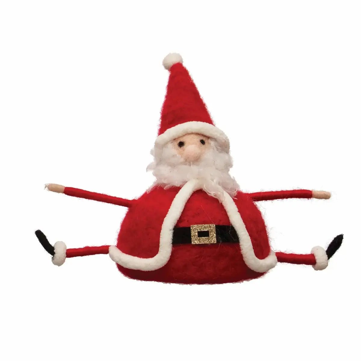 Wool Felt Sitting Santa Seasonal & Holiday Decorations 12044805