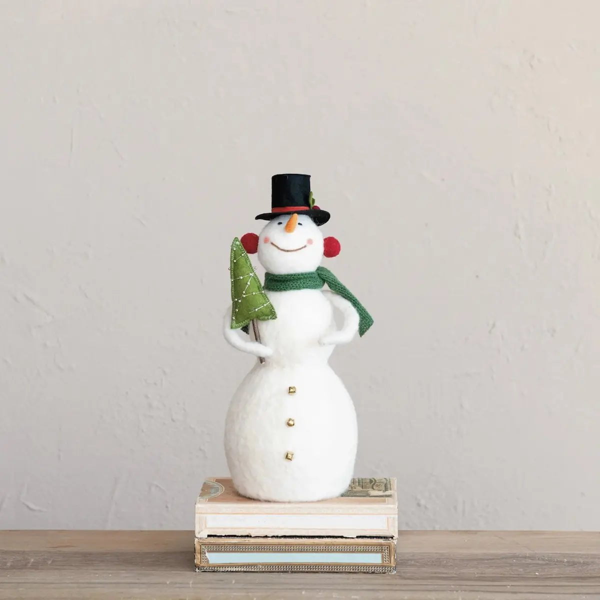 Wool Snowman with Christmas Tree Seasonal & Holiday Decorations 12044714
