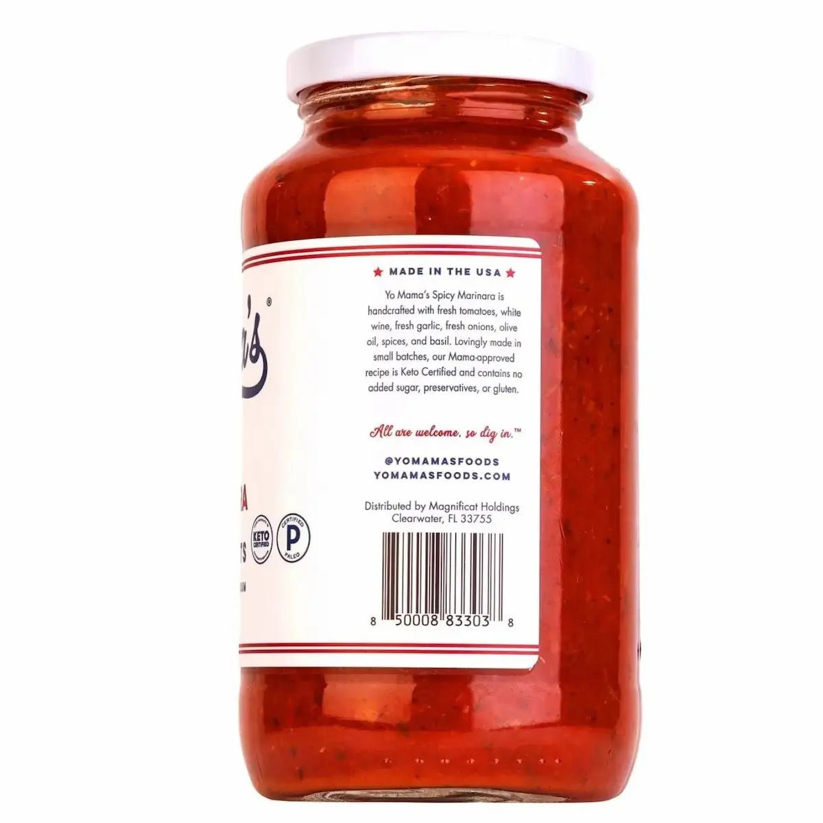 Yo Mama Spicy Marinara Pasta Sauce, 25oz Pasta Sauce 12044354