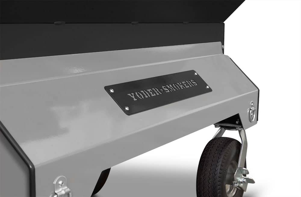 Yoder Smokers 24x48 Flat Top Adjustable Charcoal Grill on Competition Cart