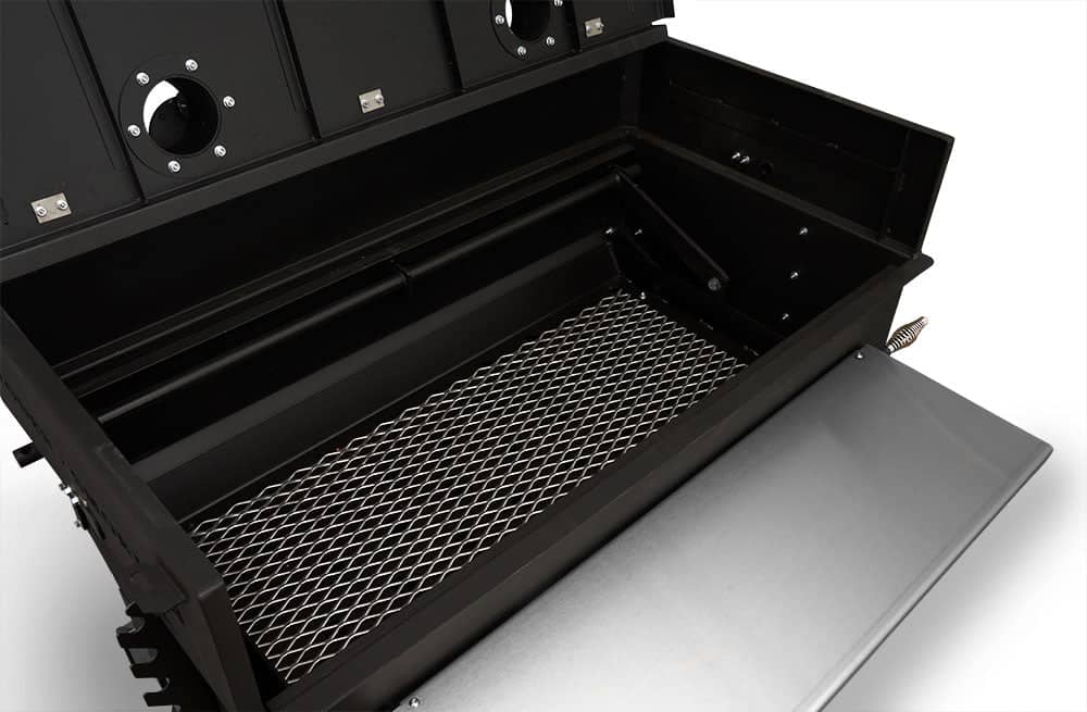 Yoder Smokers 24x48 Flat Top Adjustable Charcoal Grill on Competition Cart