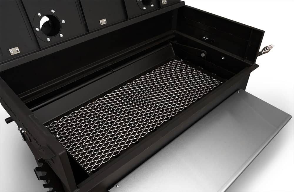 Yoder Smokers 24x48 Flat Top Adjustable Charcoal Grill on Competition Cart
