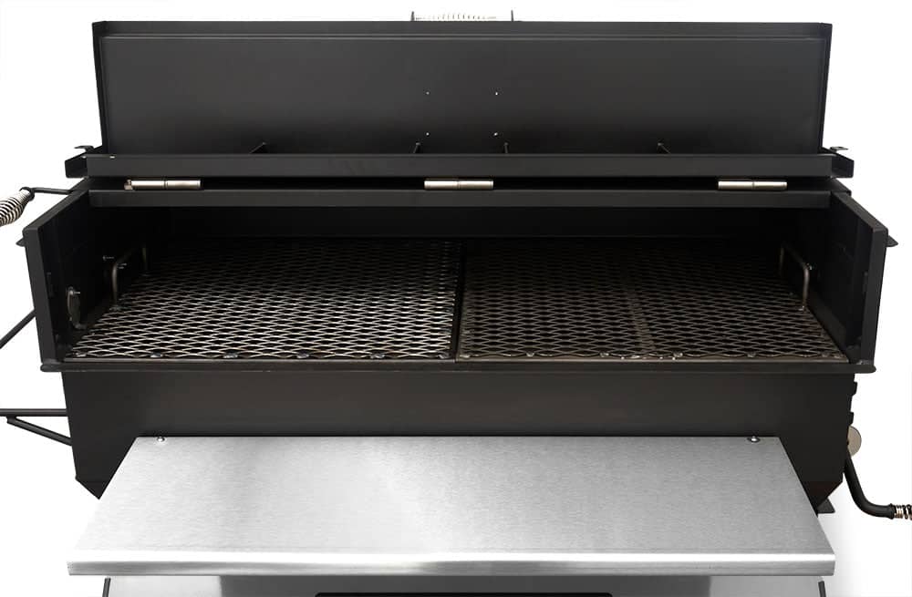 Yoder Smokers 24x48 Flat Top Adjustable Charcoal Grill on Competition Cart