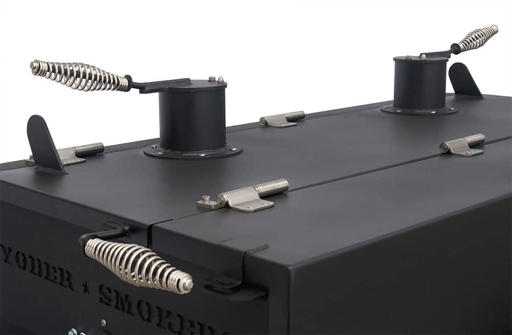 Yoder Smokers 24x48 Flat Top Adjustable Charcoal Grill on Competition Cart