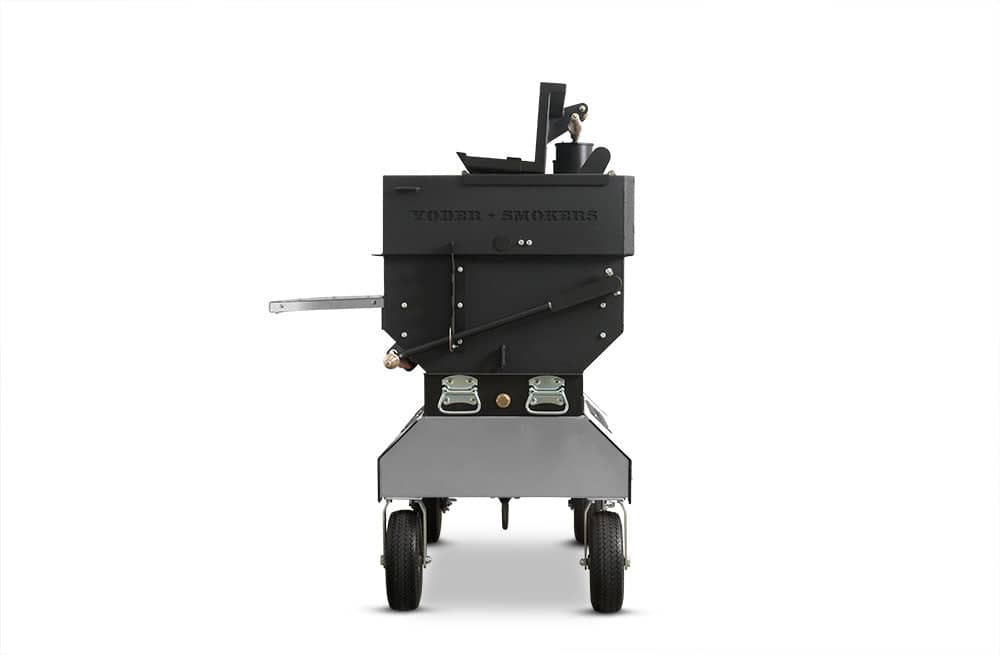 Yoder Smokers 24x48 Flat Top Adjustable Charcoal Grill on Competition Cart