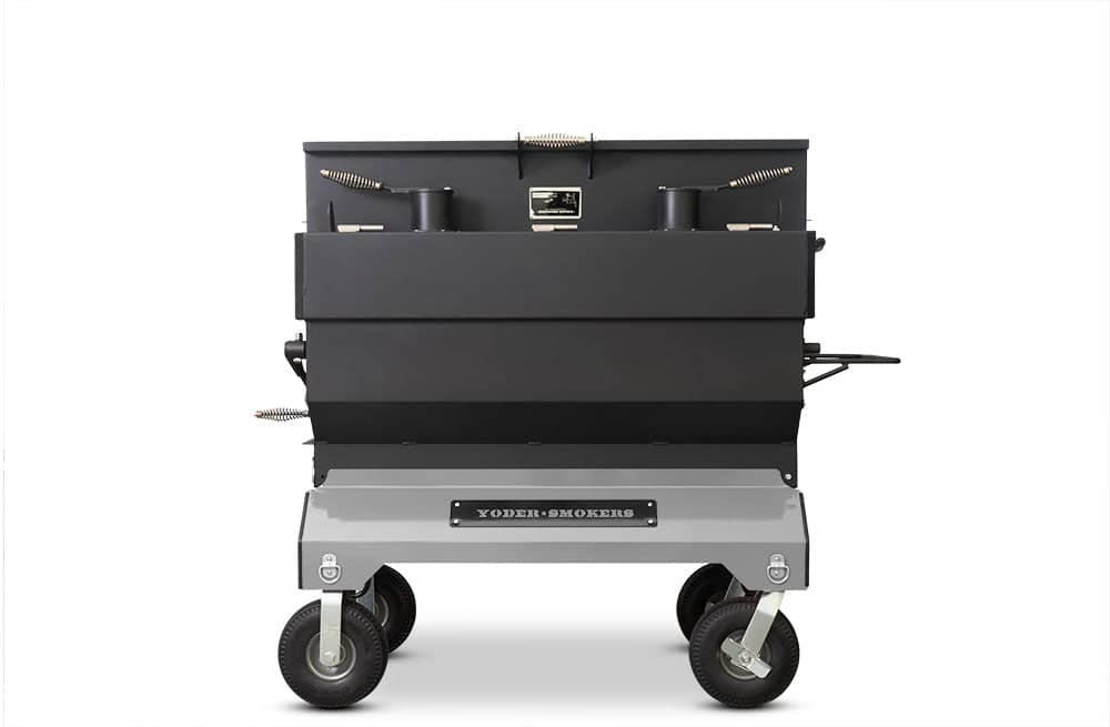 Yoder Smokers 24x48 Flat Top Adjustable Charcoal Grill on Competition