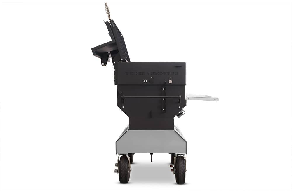 Yoder Smokers 24x48 Flat Top Adjustable Charcoal Grill on Competition Cart