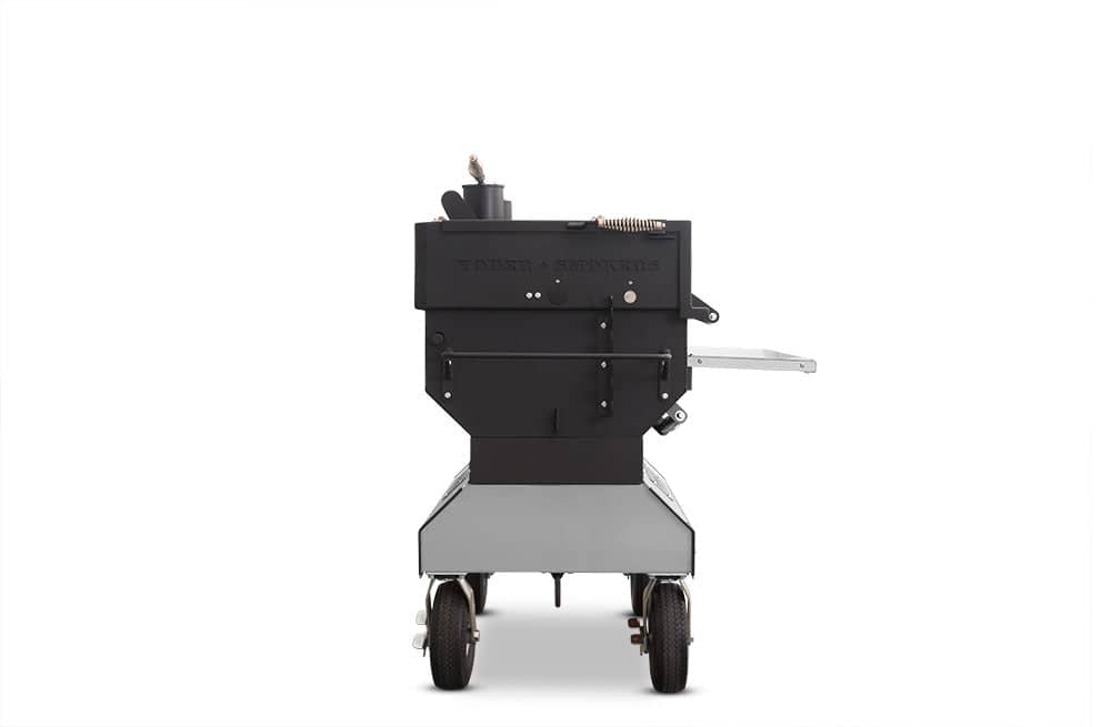 Yoder Smokers 24x48 Flat Top Adjustable Charcoal Grill on Competition Cart