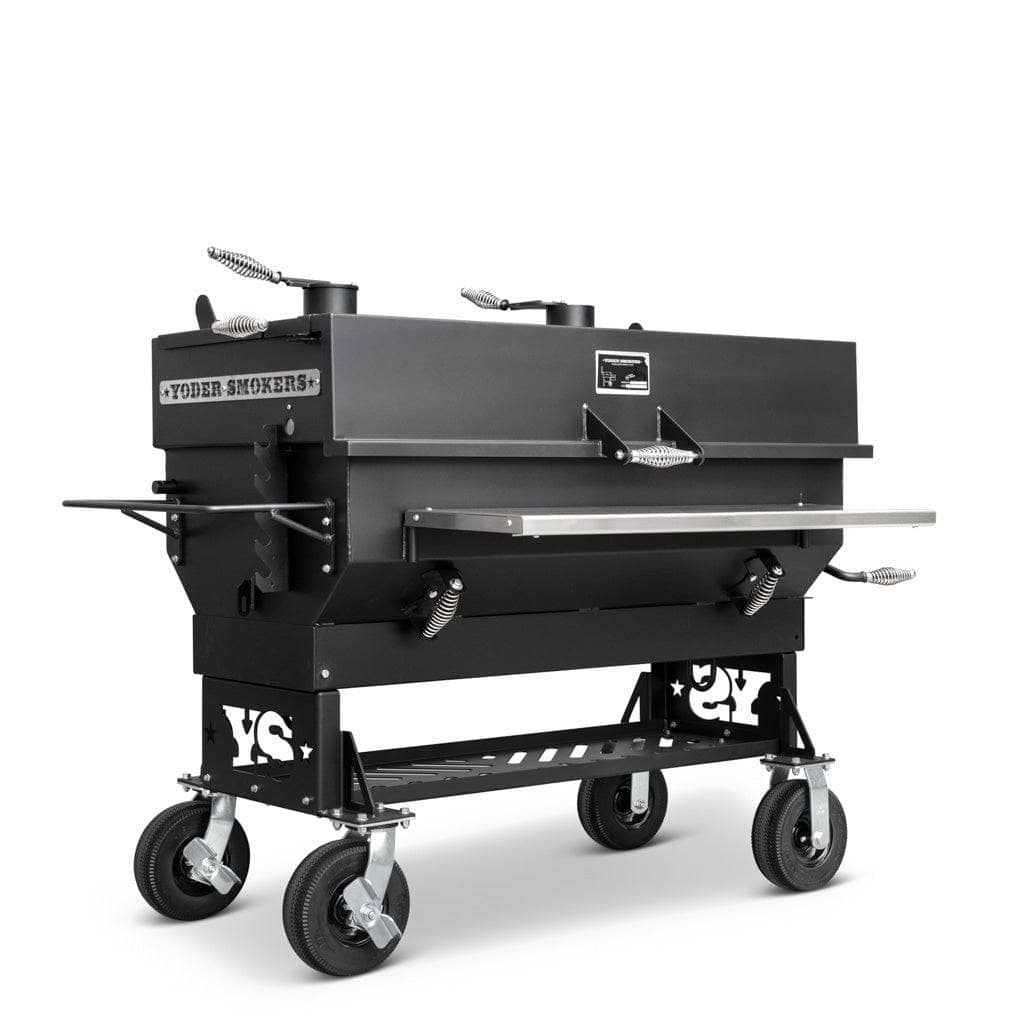 Yoder Smokers 24x48 Flat Top Adjustable Charcoal Grill, Standard Cart 12047794