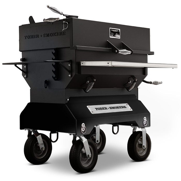 Yoder Smokers 36 inch Adjustable Charcoal Grill on Competition Cart Outdoor Grills Black 12030277
