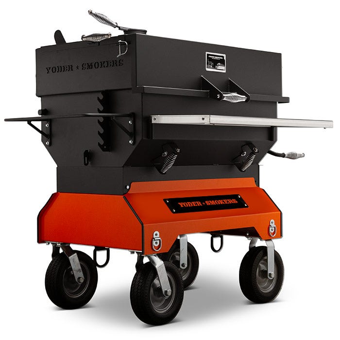Yoder Smokers 36 inch Adjustable Charcoal Grill on Competition Cart Outdoor Grills Orange 12028696