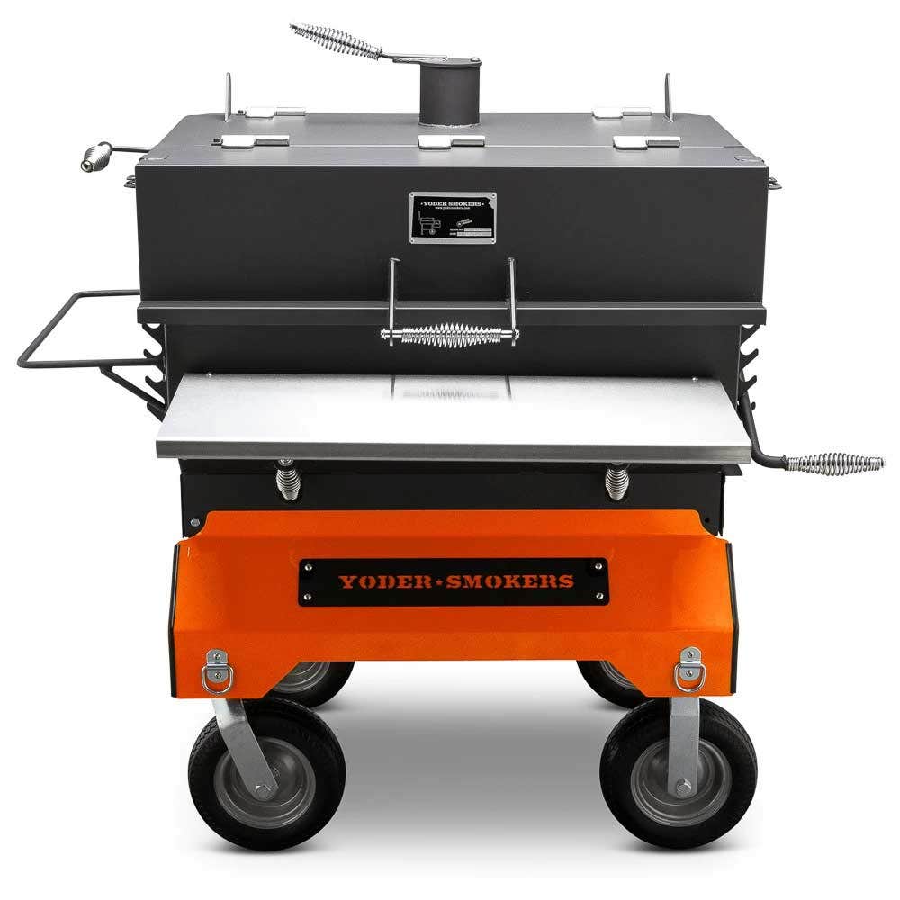 Yoder Smokers 36 inch Adjustable Charcoal Grill on Competition Cart Outdoor Grills