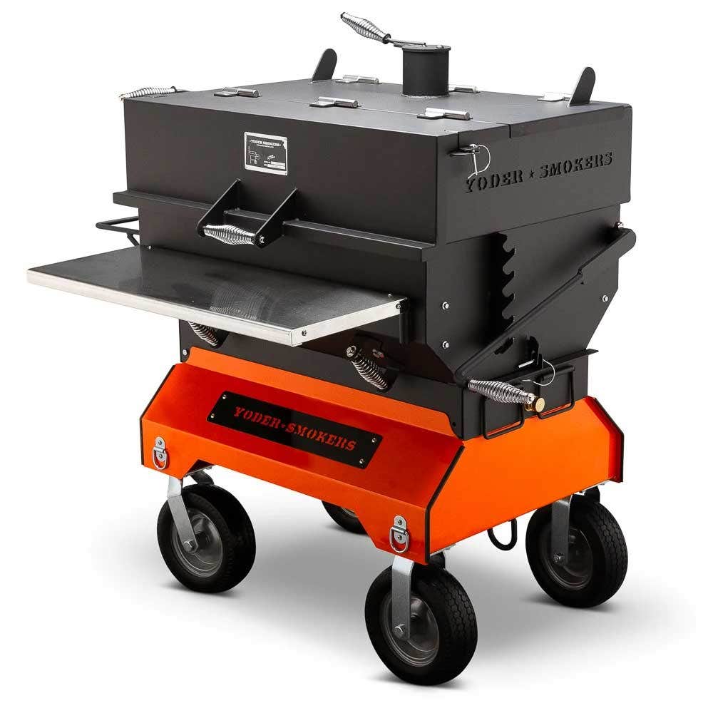 Yoder Smokers 36 inch Adjustable Charcoal Grill on Competition Cart Outdoor Grills