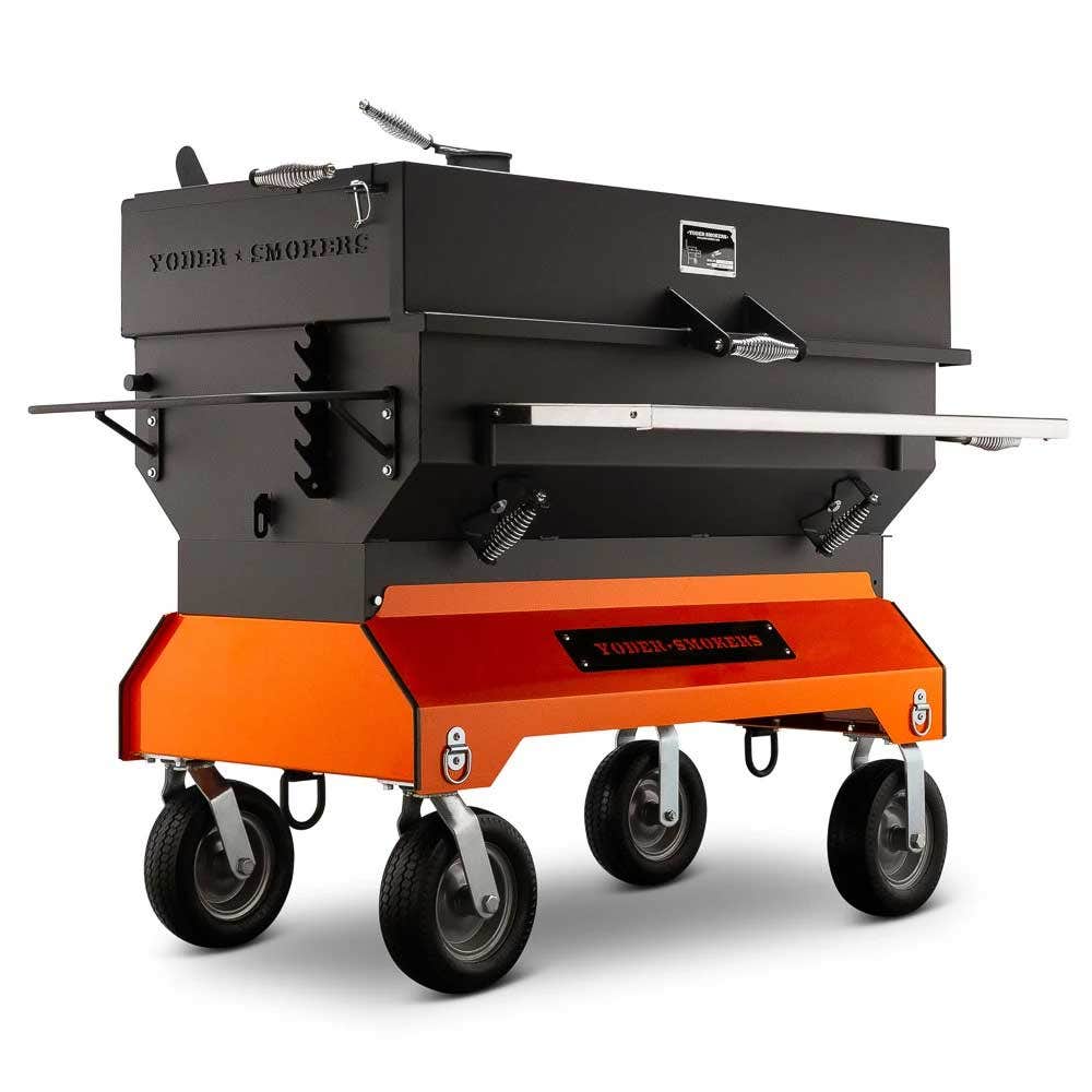Yoder Smokers 48 inch Adjustable Charcoal Grill on Competition Cart Outdoor Grills