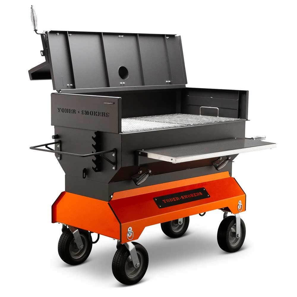 Yoder Smokers 48 inch Adjustable Charcoal Grill on Competition Cart Outdoor Grills