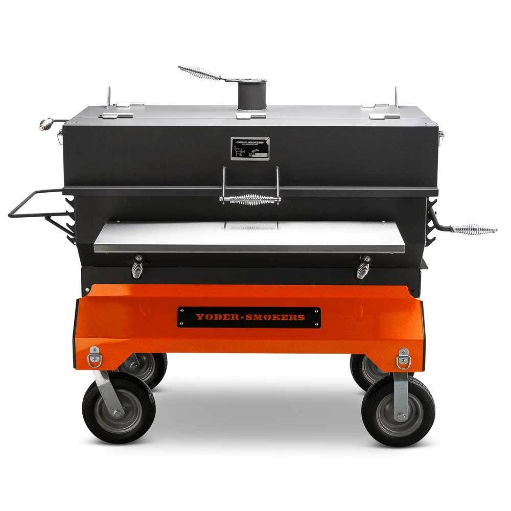 Yoder Smokers 48 inch Adjustable Charcoal Grill on Competition Cart Outdoor Grills