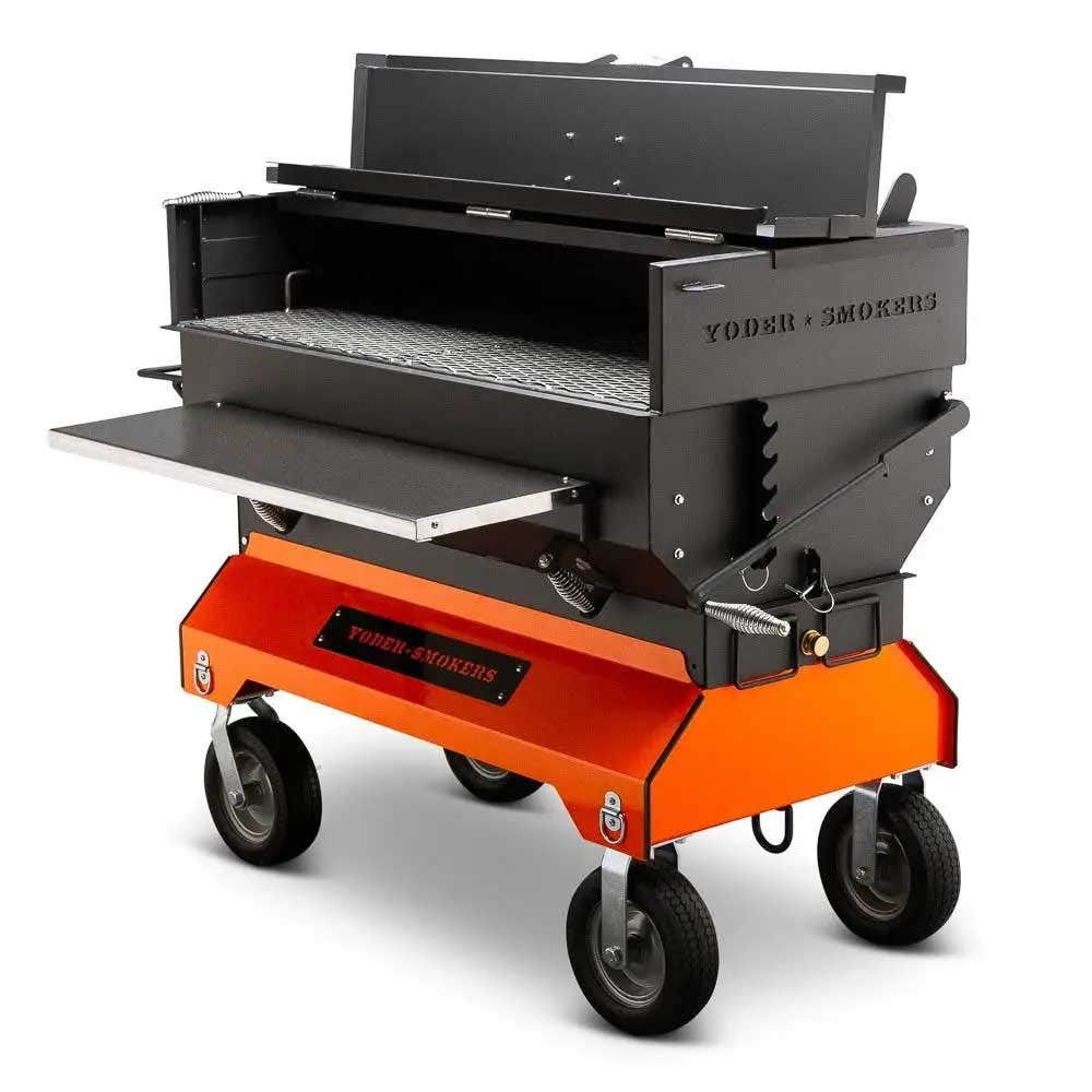 Yoder Smokers 48 inch Adjustable Charcoal Grill on Competition Cart Outdoor Grills