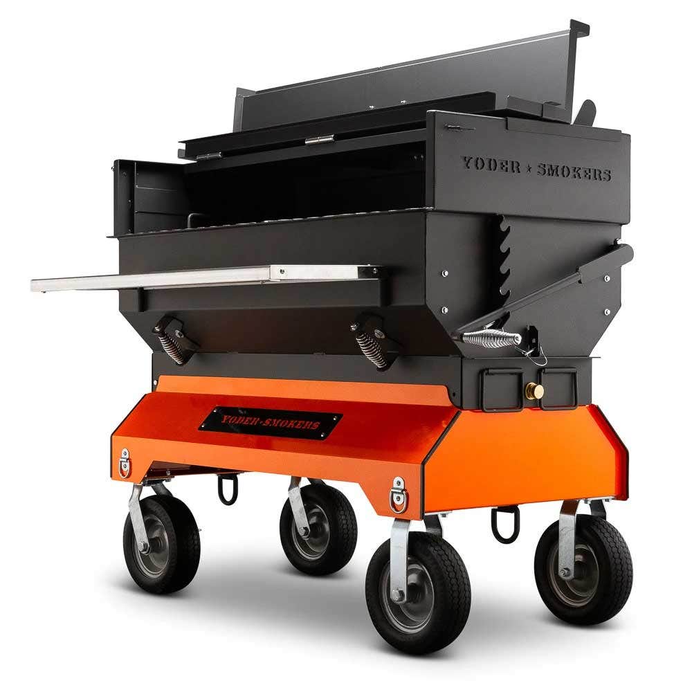 Yoder Smokers 48 inch Adjustable Charcoal Grill on Competition Cart Outdoor Grills